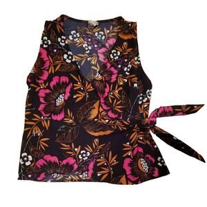 EUC A New Day Brand Womens FLORAL top XS